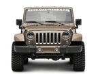 Raxiom 97-18 Jeep Wrangler TJ & JK Axial 7-In LED Headlights w/ DRL - Black Housing (Clear Lens)