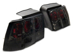 Raxiom 99-04 Ford Mustang Axial Series Altezza Style Tail Lights- Black Housing (Smoked Lens)
