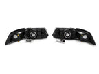 Raxiom 99-04 Ford Mustang Axial Series Headlights w/ LED Bar- Black Housing (Clear Lens)