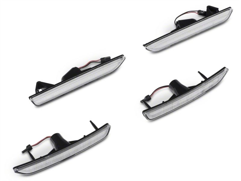 Raxiom 10-14 Ford Mustang Axial Series LED Side and Quarter Marker Lights- Clear