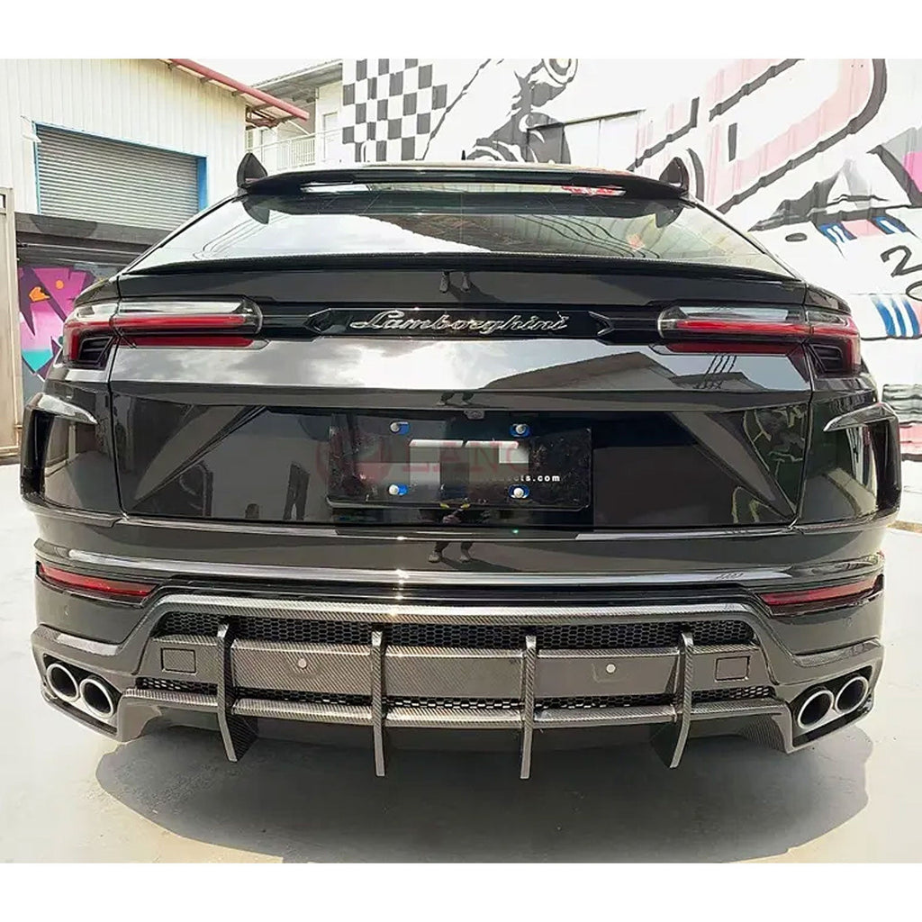 1016 Style Dry Carbon Fiber Rear Diffuser for Lamborghini Urus - Bull Boost Performance