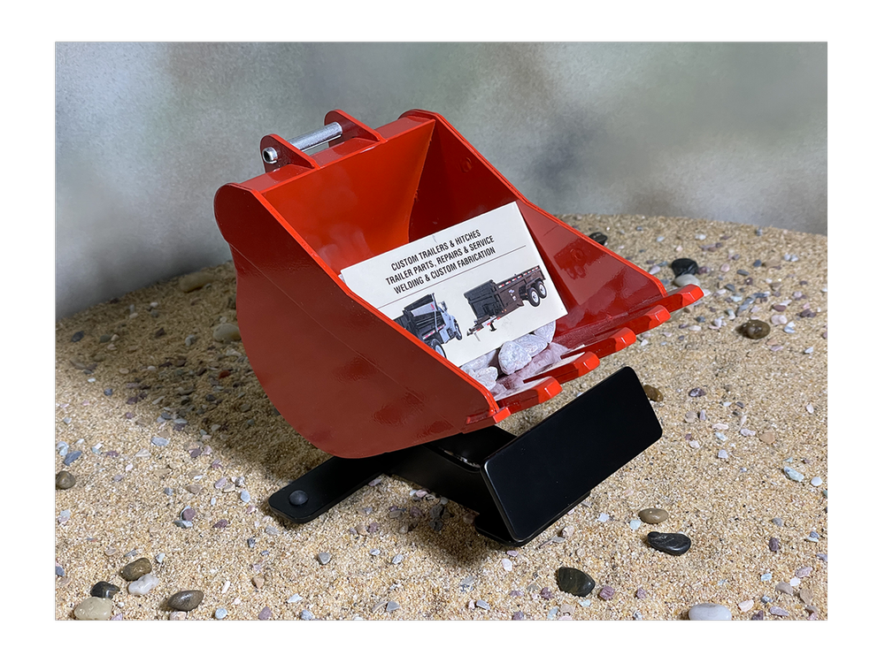 Digster STEEL Excavator Bucket Business Card Holder by AJ's Fab Shop