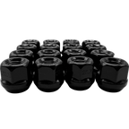 16 Pack M12x1.25 Open End Spline Colored ATV UTV Lug Nuts with Key