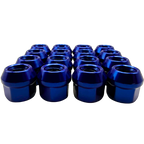 16 Pack M12x1.25 Open End Spline Colored ATV UTV Lug Nuts with Key