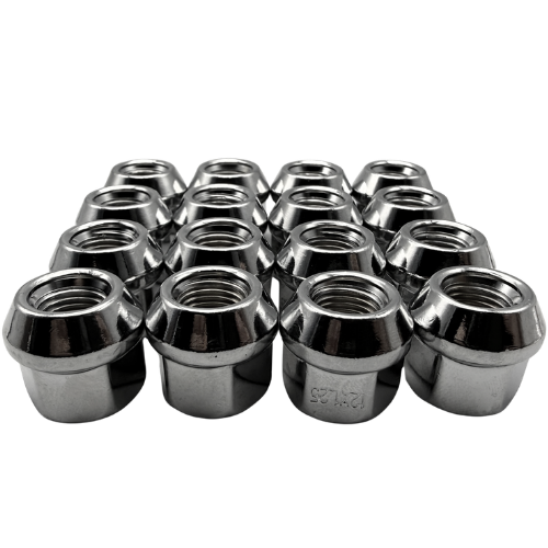 16 Pack M12x1.25 Open End Spline Colored ATV UTV Lug Nuts with Key