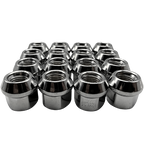 16 Pack M12x1.25 Open End Spline Colored ATV UTV Lug Nuts with Key
