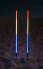 Game Changer LED Whip Set - Red, White & Blue Edition by Marshin Whips