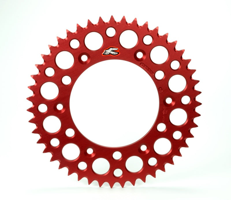 Renthal 2019 GasGAs TXE Rear Grooved Sprocket - Red 520-39P Teeth