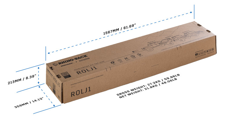 Rhino-Rack Jeep Overlanding Kit with Gutter Backbone