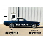 Ridetech 64-66 Ford Mustang Composite Leaf Springs w/ HQ Shocks - 2in Drop - Rear