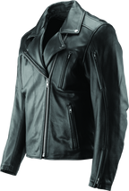 River Road Ironclad Classic Leather Jacket Black - Small
