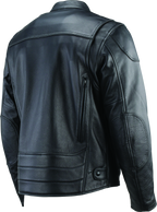 River Road Race Leather Jacket Black - Small
