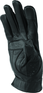 River Road Tucson Leather Perforated Gloves Black - Small