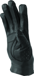 River Road Tucson Leather Perforated Gloves Black Womens - Small