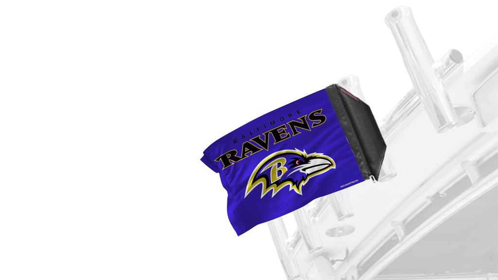 Baltimore Ravens 11"x17" Forever Wave Flag for Boats