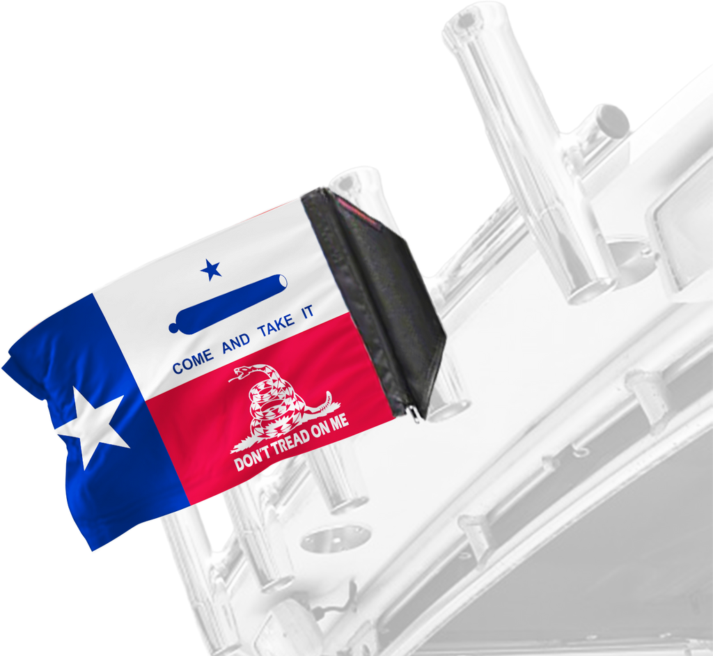 State Flag Texas Don't Tread 12"x18" Forever Wave Flag for Boats