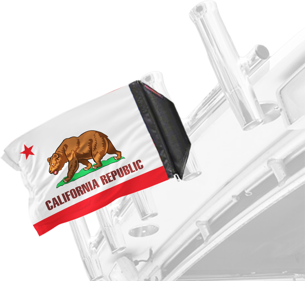 State Flag California 12"x18" Forever Wave Flag for Boats