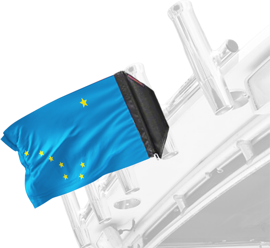 State Flag Alaska 12"x18" Forever Wave Flag