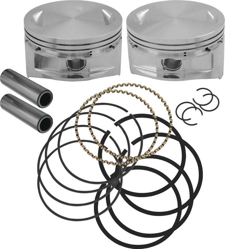 S&S Cycle 84-99 BT 4in Bore Forged Pistons - .010in