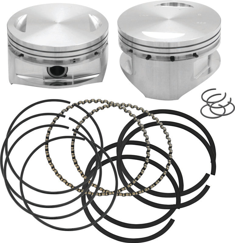 S&S Cycle 84-99 BT 4in Bore Forged Pistons - .020in