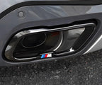 BMW X7 Black Knight Style Exhaust Tip Tail Throat Decorative Cover (Single Hole / Outer Frame)