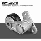 Chevrolet LS Gen 3 / Gen 4 Truck & SUV Passenger Side Low Mount A/C Compressor Bracket Kit for Sanden SD7B10 / 7176 Compressor (1999 - 2013)