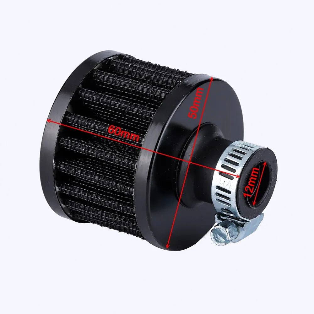 Universal Cone Cold Air Intake Filter (12mm / 25mm) – Reusable & Washable Performance Air Filter