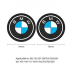 BMW Silicone Anti-Slip Car Coaster / Cup Mat 2-Piece Set for 1 / 3 / 4 / 5 Series, X3 / X5 / X7 (F20 / F40 / G01 / G02 / G05 / G22 / G30 / G32)