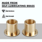 BMW 1 2 3 4 5 6 7 8 Series / X1 X3 X5 / Z4 Z8 / MINI Self-Lubricating Brass Clutch & Brake Pedal Bushing Kit 1989 - 2020