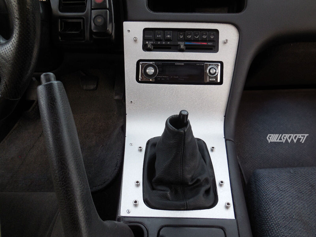 Aluminum Radio/Shift Surround Bezel Console For S13 240SX LHD 89-94 - Bull Boost Performance