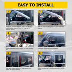 Side Window Deflectors Sun Visor Rain Guards for Ford F-150 / Trucks | 4-Piece Weather Shield