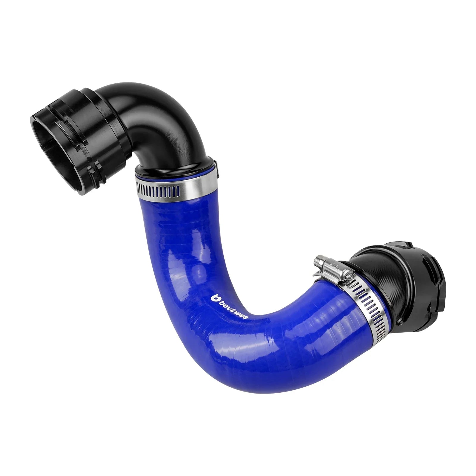 BMW E81 / E82 / E87 / E88 1 Series, E90 / E91 / E92 / E93 3 Series & E84 X1 Lower Radiator to Thermostat Silicone Hose Repair Kit with Billet Aluminum Flange (N52N / N53 Engines / Replaces 17127564478)