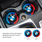 BMW Silicone Anti-Slip Car Coaster / Cup Mat 2-Piece Set for 1 / 3 / 4 / 5 Series, X3 / X5 / X7 (F20 / F40 / G01 / G02 / G05 / G22 / G30 / G32)