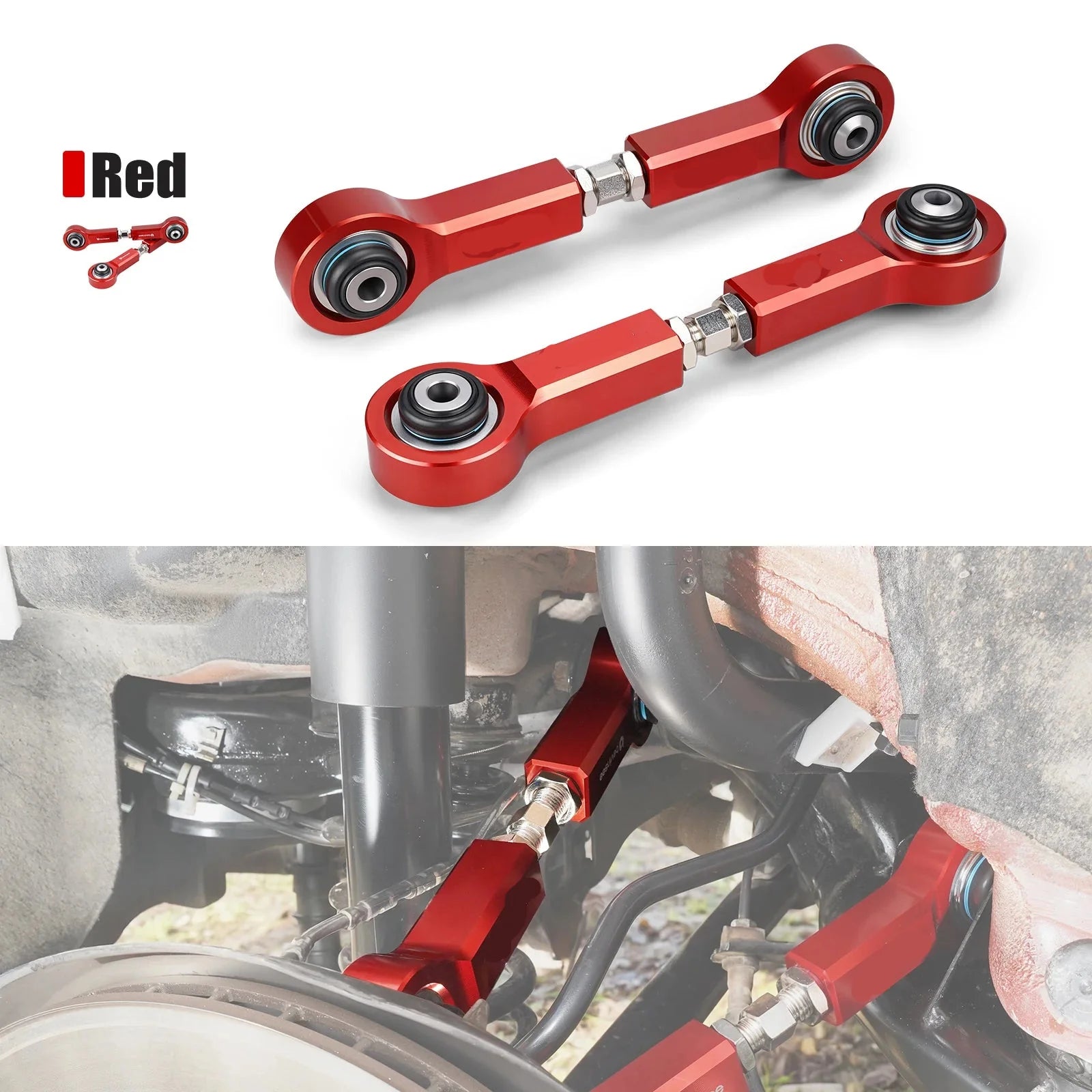 BMW E81 / E82 / E87 / E88 1 Series & E90 / E91 / E92 / E93 3 Series Adjustable Rear Upper Control Arms with Monoball Bushings 2005 - 2013