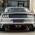 Ford Mustang GT / GT Premium / GT V8 Rear Bumper Diffuser Aero Foil Kit 2018 - 2023 (2-Piece ABS)