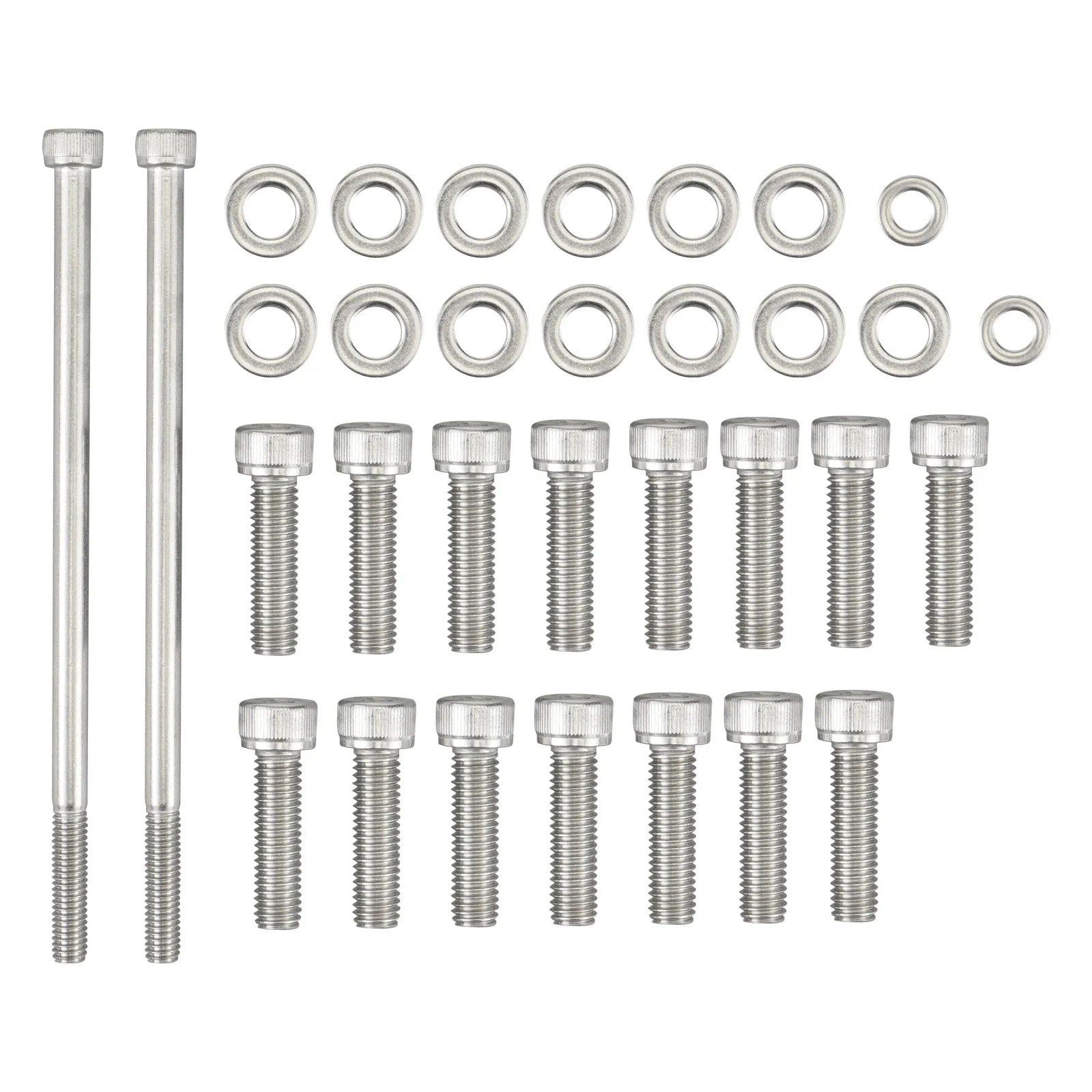 Chevy LS / LSX V8 Stainless Steel Oil Pan Bolt Kit for LS1 / LS2 / LS3 / LS6 / LS7 & Vortec 4.8L / 5.3L / 6.0L / 6.2L Truck Engines (Gen III / Gen IV)