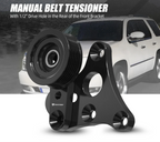 GM LS Truck / SUV Billet Aluminum Manual Belt Tensioner with Pulley for 4.8L / 5.3L / 6.0L / 6.2L Vortec Engines (Gen III / Gen IV / Hummer H2 / H3 / Replaces 12554027 / 12580162 / 12609719)