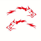 Wolf Side Body Decal | 2-Piece Waterproof Self-Adhesive Vinyl Animal Sticker