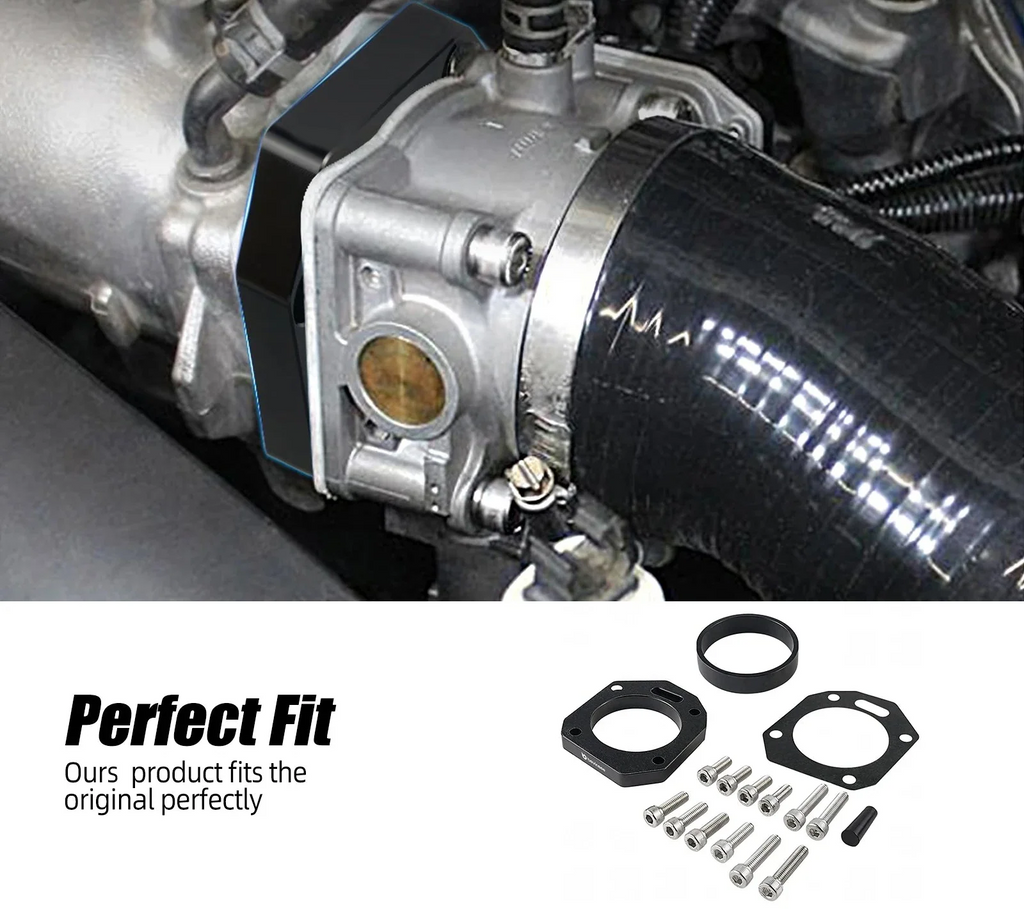 Honda K20 / K24 K-Series Engine Billet Aluminium RBC / RRC Dual Throttle Body Adapter (62mm / 70mm Dual Bore)