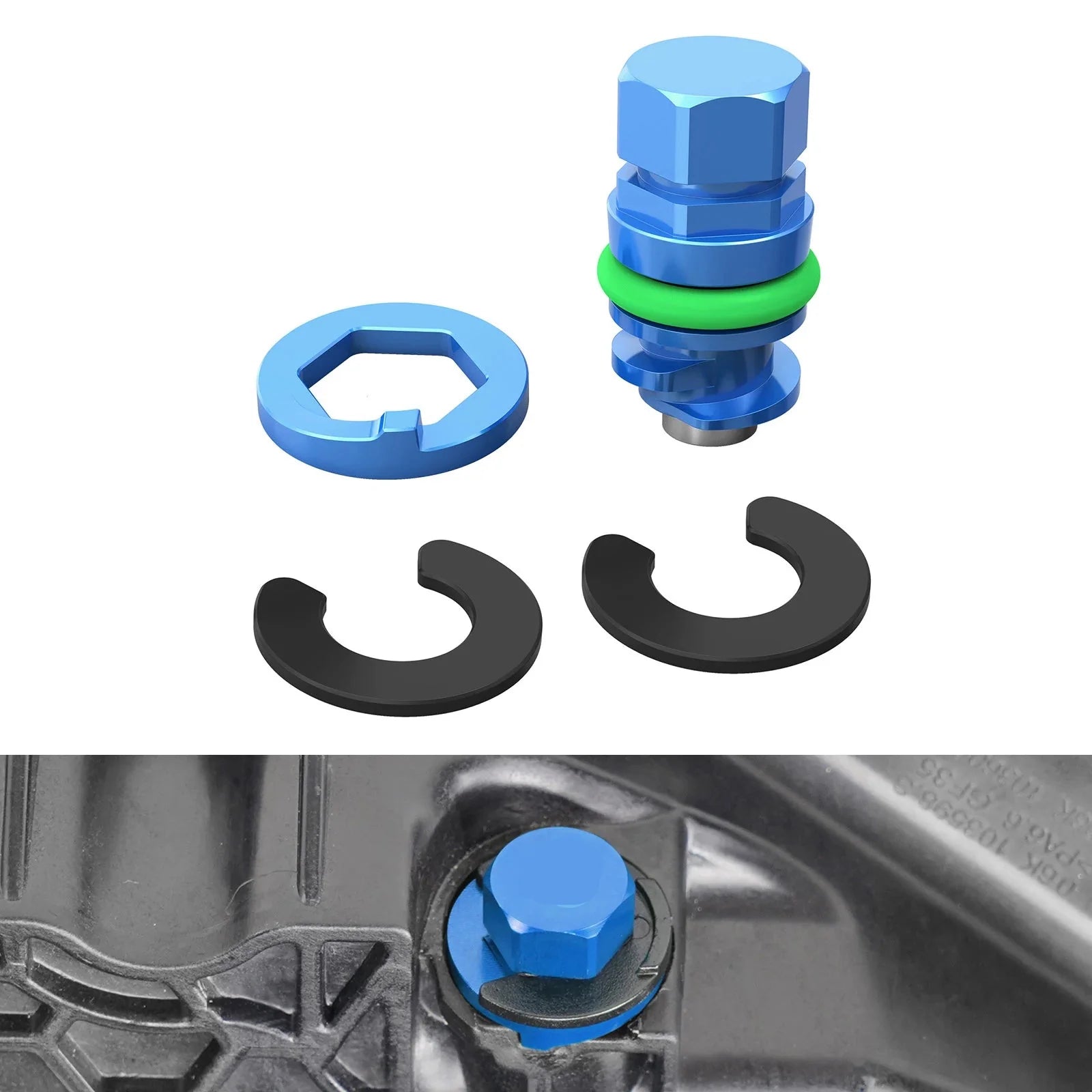 VW Golf 7 / 7.5 GTI R, Audi A3 / S3 8V, SEAT Leon MK3 & Skoda Octavia 3 Magnetic Engine Oil Sump Drain Plug for Early EA888.3 (2013 - 2015)