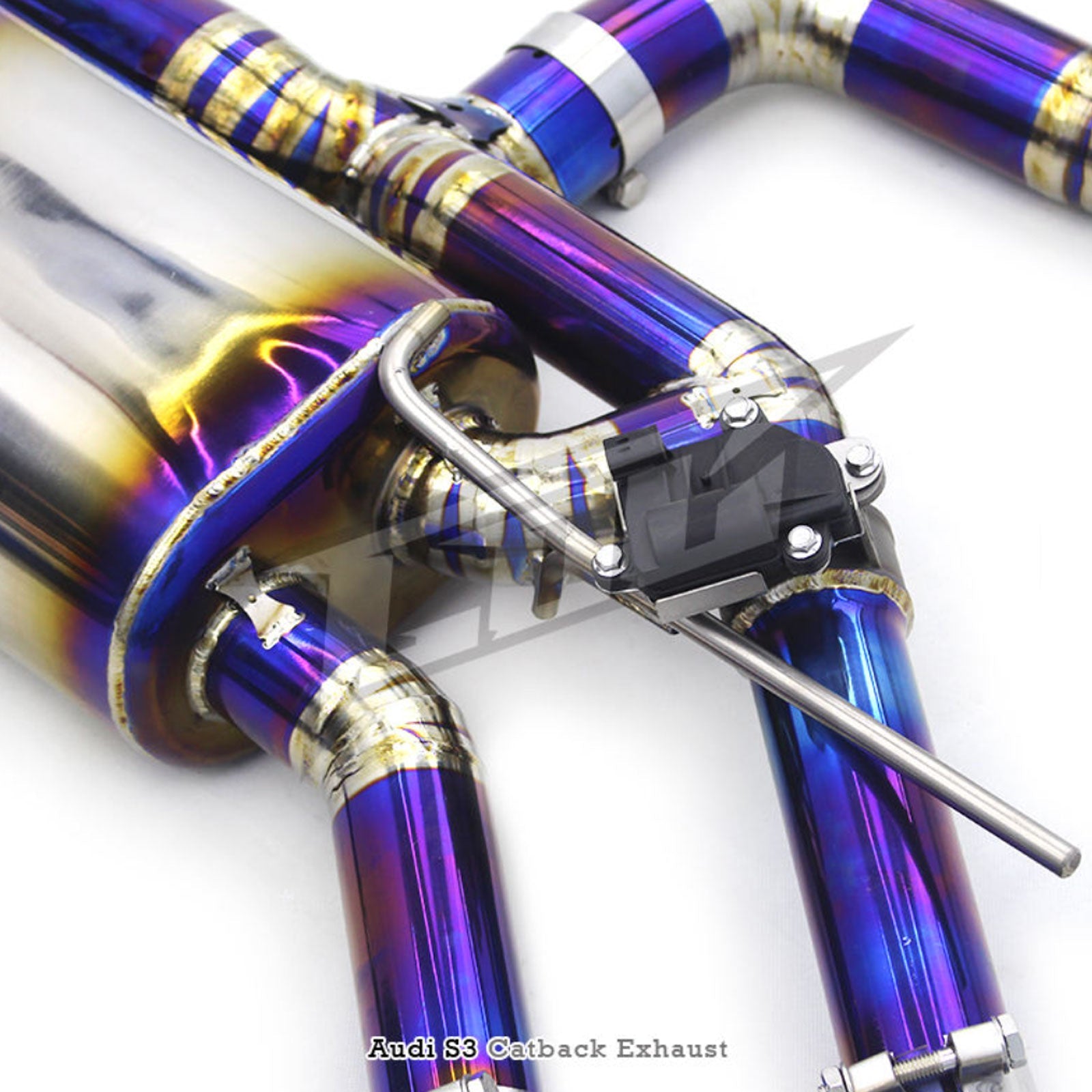 Titanium Valved Catback Exhaust System for Audi A3 1.4T 1.8T 2.0T - Bull Boost Performance