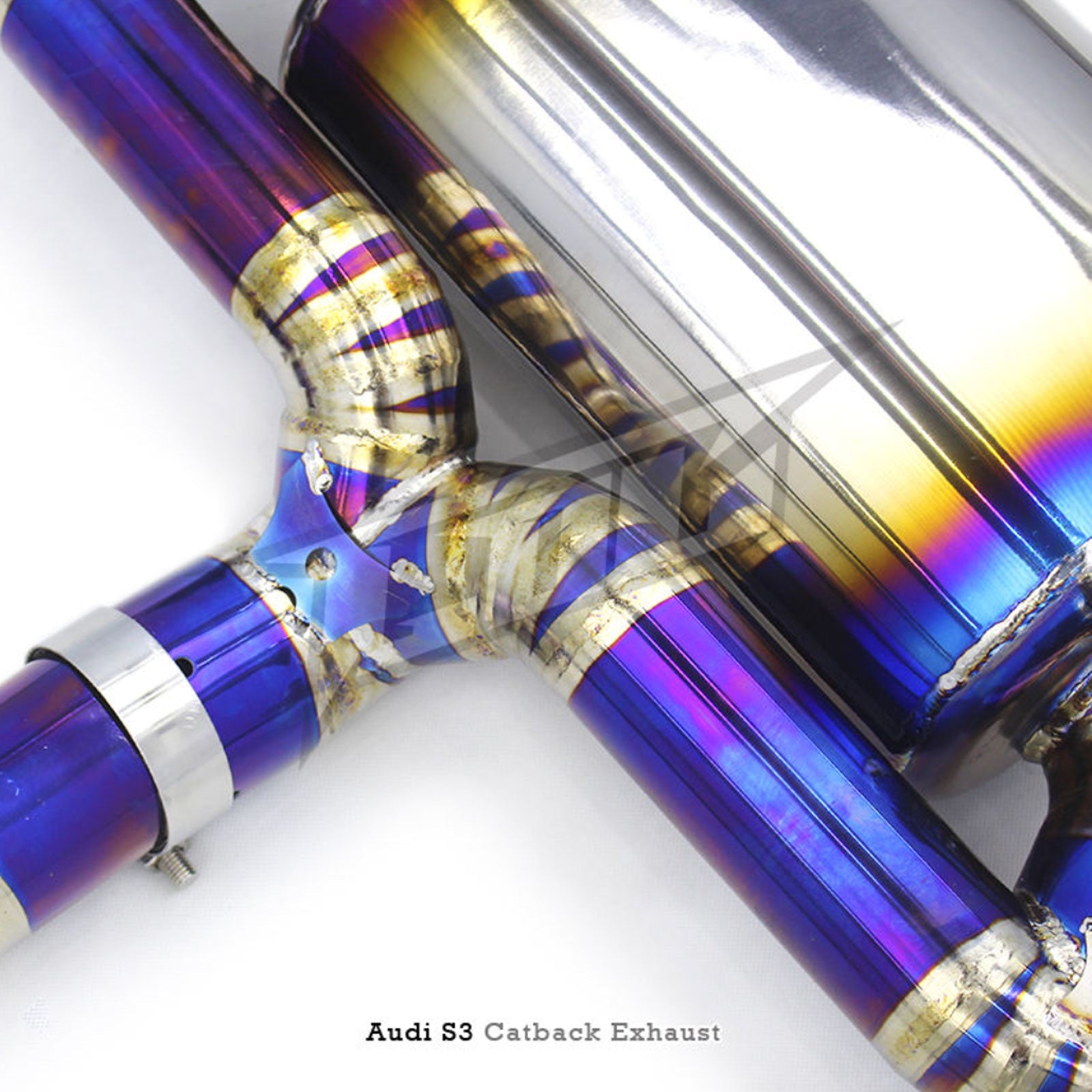 Titanium Valved Catback Exhaust System for Audi S3 2.0T - Bull Boost Performance