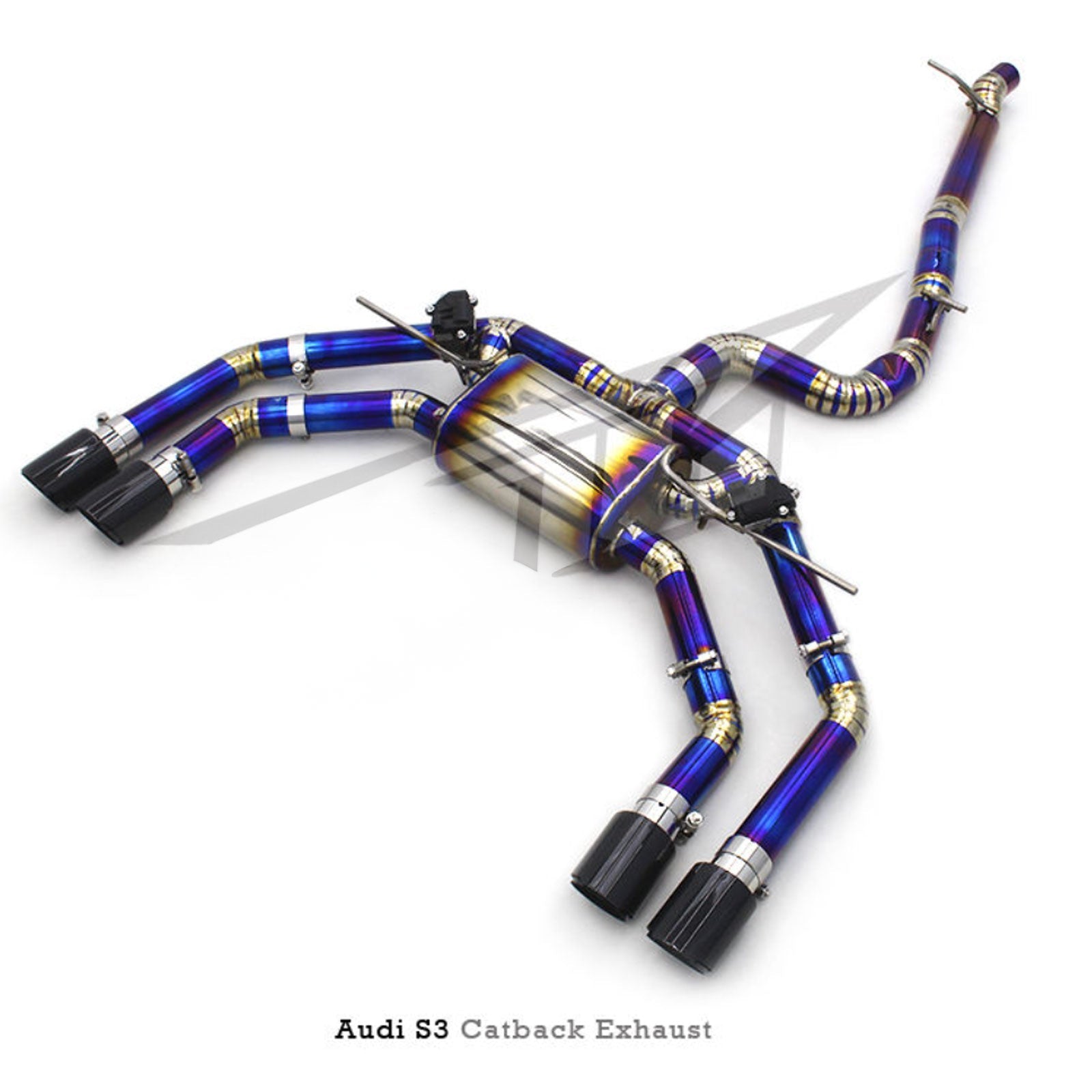 Titanium Valved Catback Exhaust System for Audi A3 1.4T 1.8T 2.0T - Bull Boost Performance