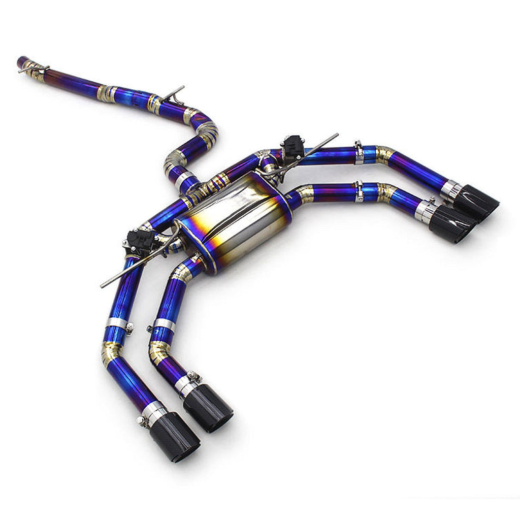 Titanium Valved Catback Exhaust System for Audi TT TTS RS 8J MK2 2.0T - Bull Boost Performance