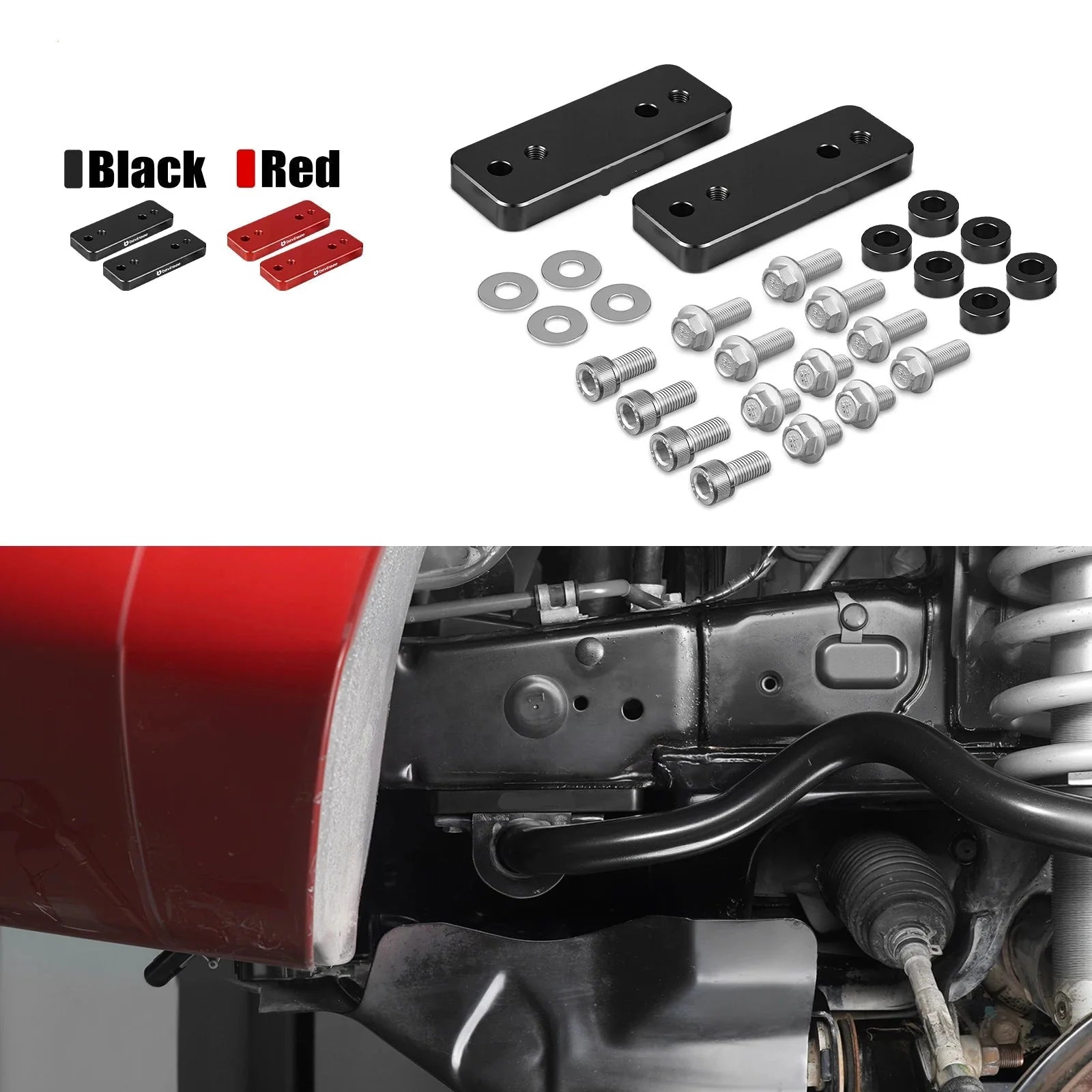 Toyota 4Runner & FJ Cruiser Billet Aluminium Front Sway Bar Relocation Kit for 2"+ Lift Setups 2010 - 2024 (Non-KDSS Models / Replaces 48824-60190)