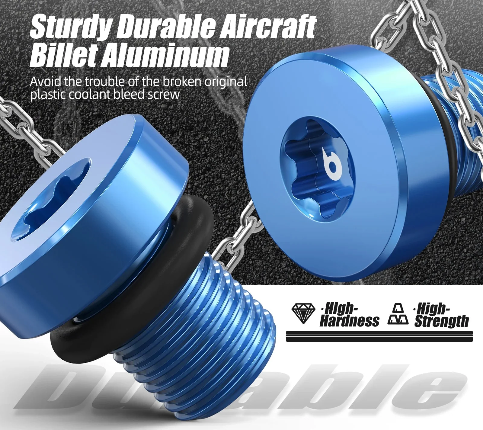 BMW & MINI Universal Billet Aluminium Cooling System Coolant Bleed Screw 1997 - 2019 (Replaces 11537793373 / 17111712788 / 17110141325)
