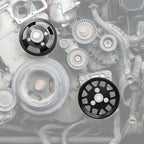 BMW M54 M52TU Aluminum Water Pump & Power Steering Pulley Kit – E46 E39 E38 X3 X5