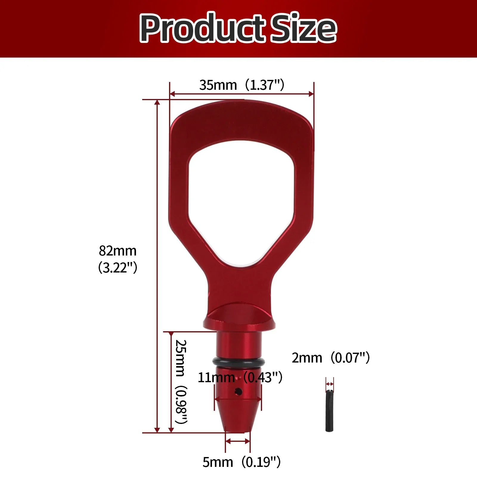 Subaru WRX Billet Aluminium Engine Oil Dipstick Pull Handle 2015 - 2021