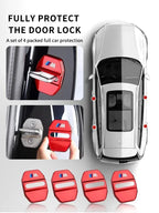 BMW Carbon Fiber Car Door Lock Cover Sticker Set (4-Piece) for E30 / E36 / E39 / E46 / E60 / E70 / E87 / E90 / E91 / F10 / F20 / F30