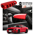 Ford Mustang Aluminum Alloy Handbrake Cover / Parking Brake Handle Grip Sleeve 2015 - 2021